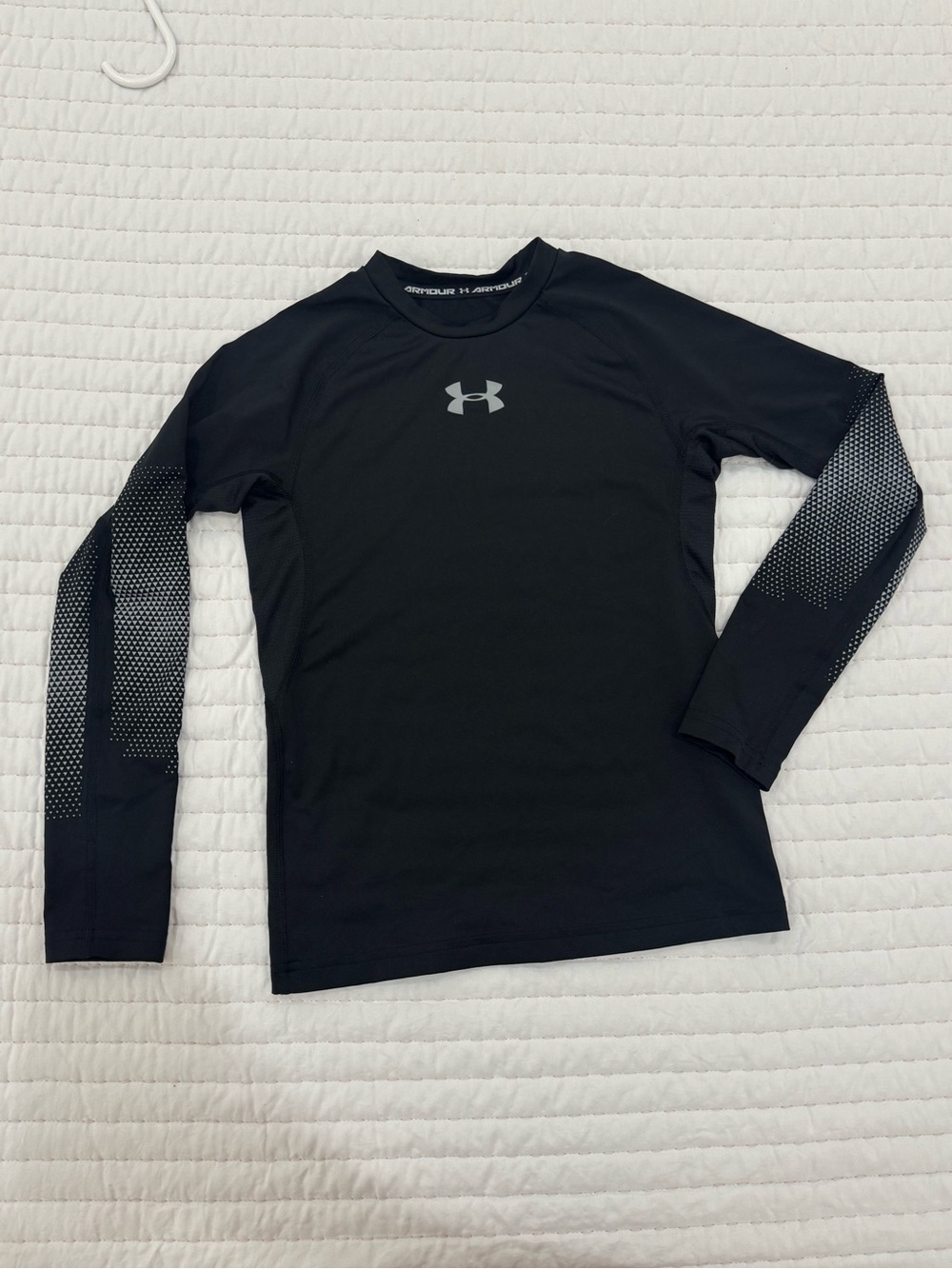 Under Armour Kids Black Long-Sleeve Compression Shirt